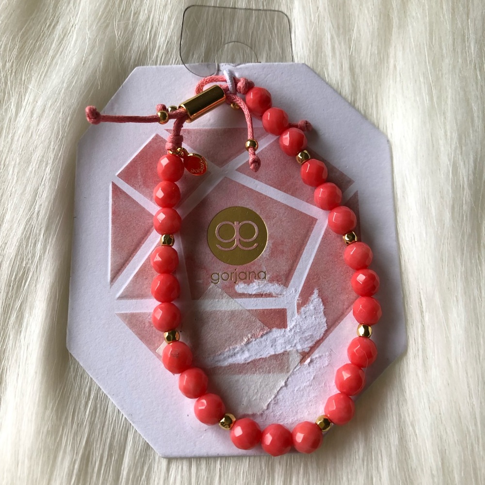 Gorjana Gemstone Pink Coral Bracelet for Harmony - Picture 3 of 6